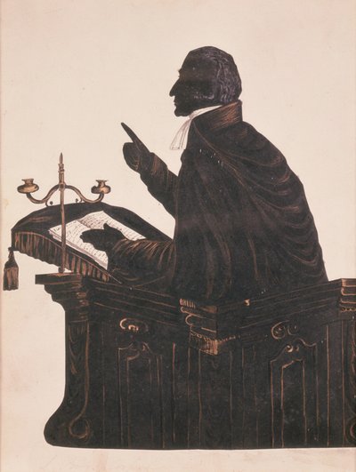 Silhouette of the Rev. L. Littleton Powys (1791-1872) by English School